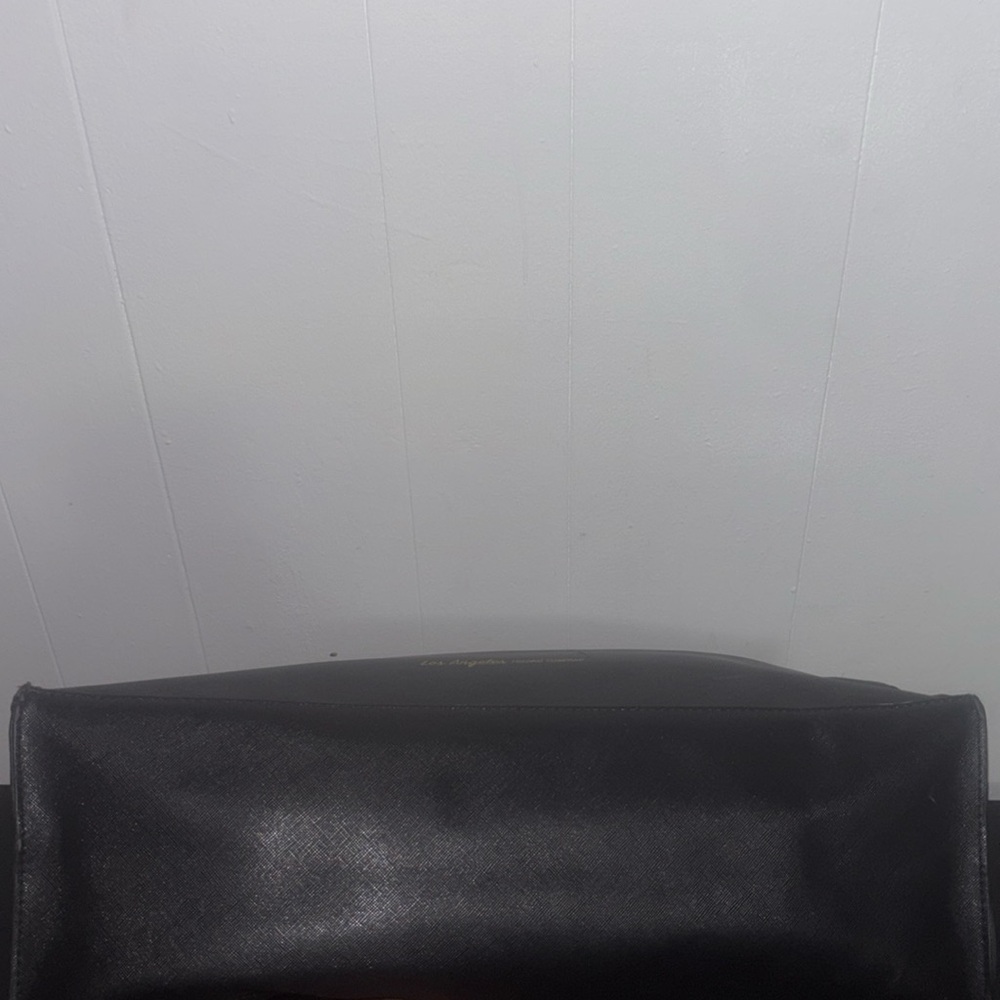 I speak Fluent Italian Vegan leather designer black tote-LA/TC - Picture 7 of 9